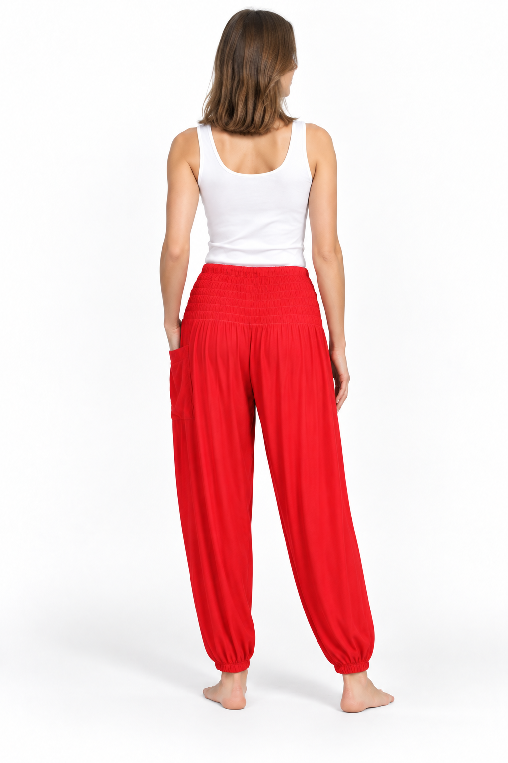 Red Tapered Pants – product view 4