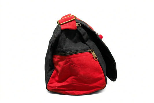 Red Floral Messenger Bag