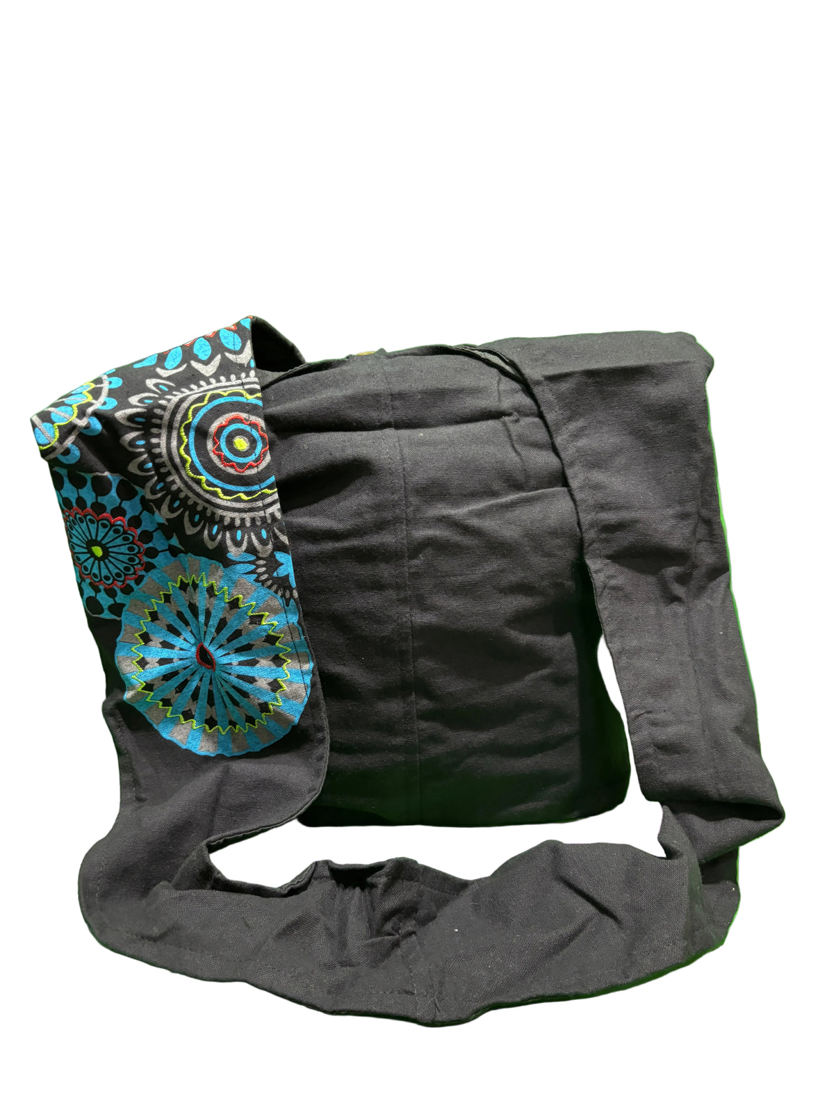 Black Blue Mandala Shoulder Bag