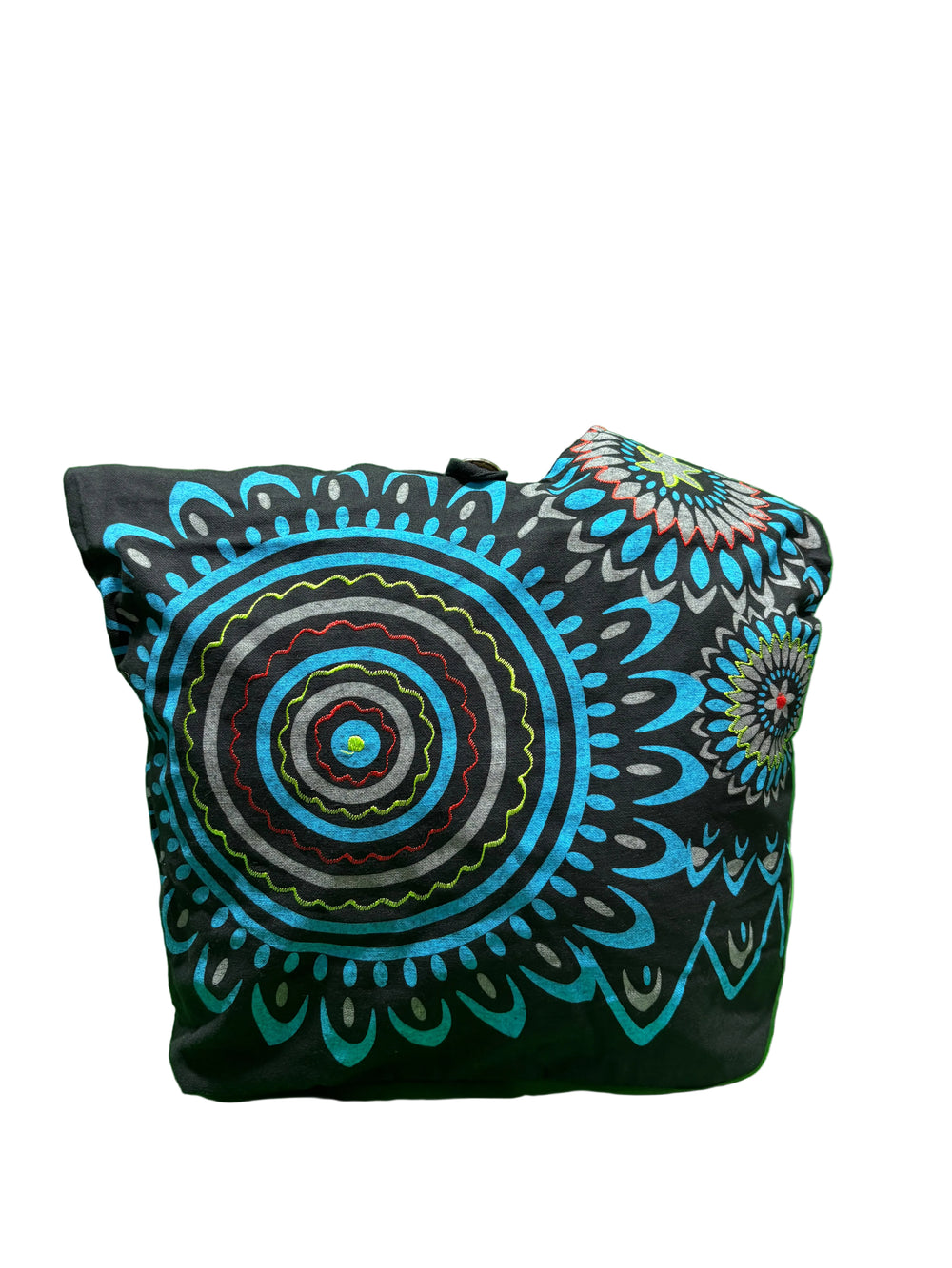 Black Blue Mandala Shoulder Bag