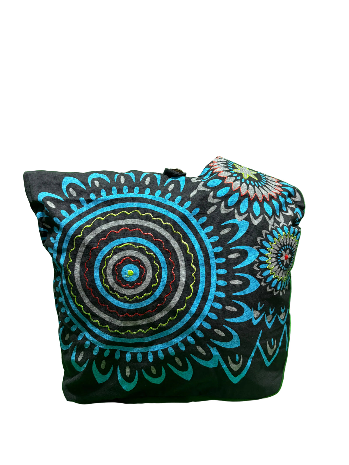 Black Blue Mandala Shoulder Bag