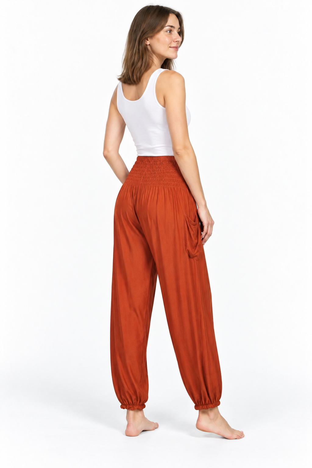 Rust Tapered Pants – product view 3