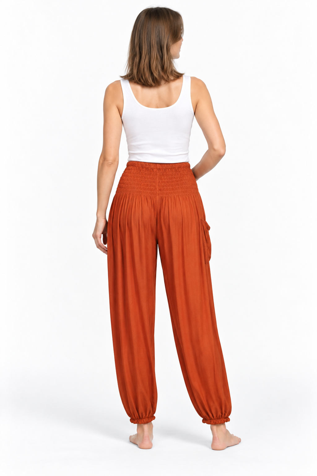 Rust Tapered Pants – product view 4
