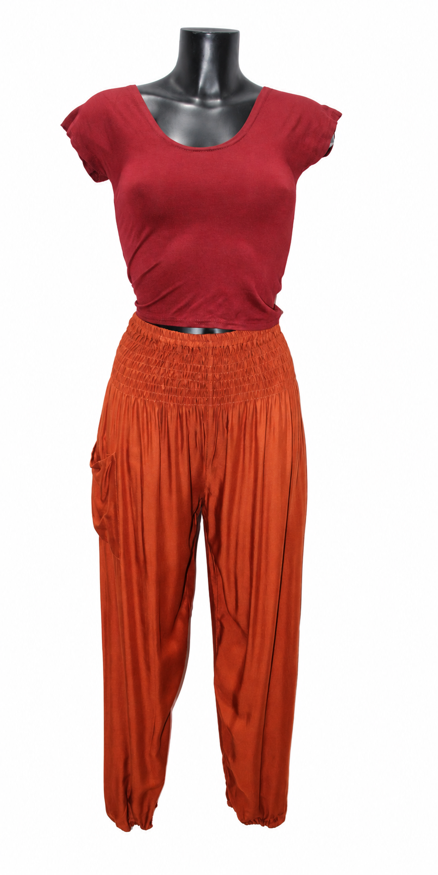 Rust Tapered Pants – product view 6