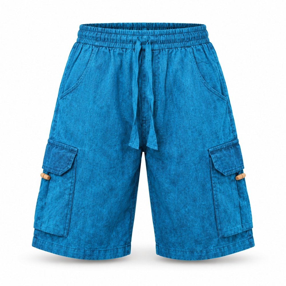 Blue Cargo Shorts – view 1