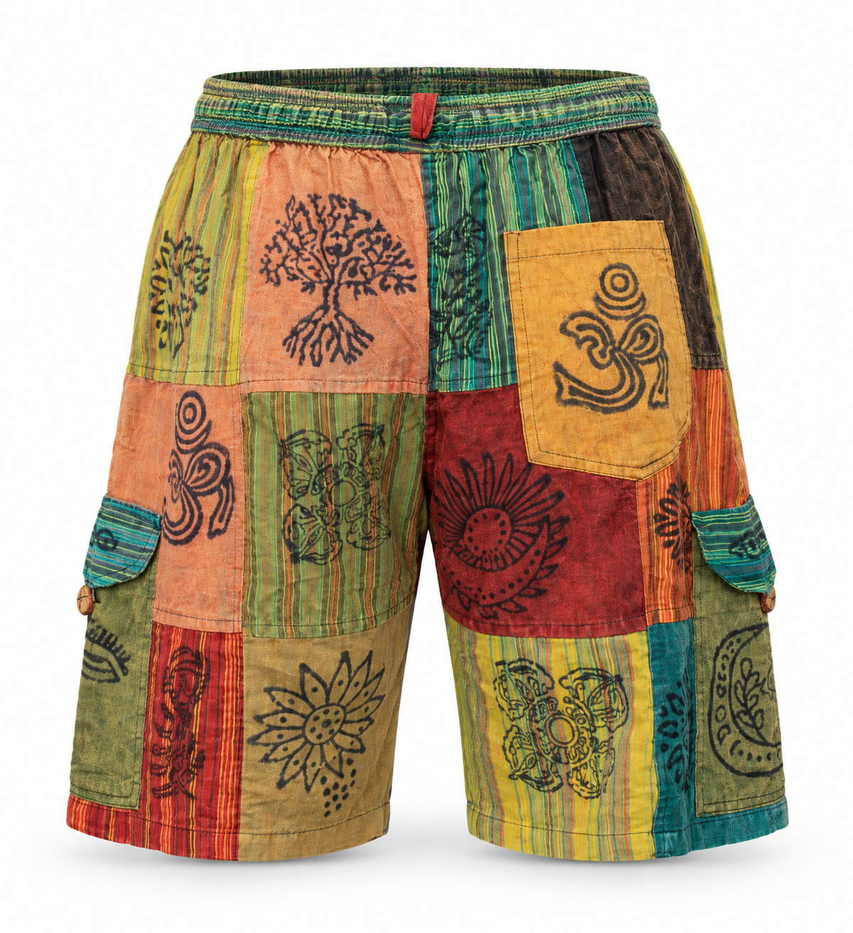 Multicolour Patchwork Shorts – view 1