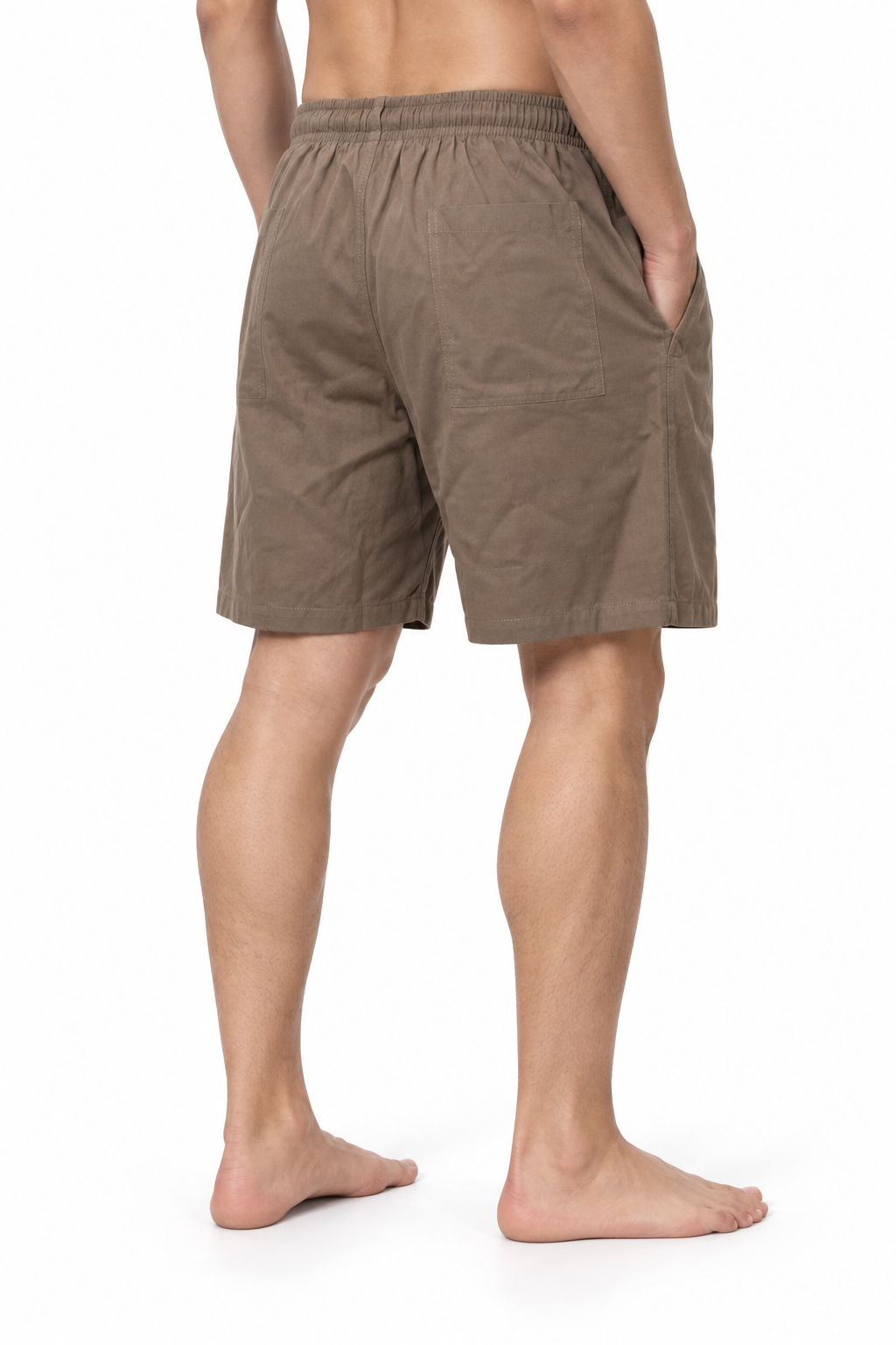 Brown Plain Shorts – view 3