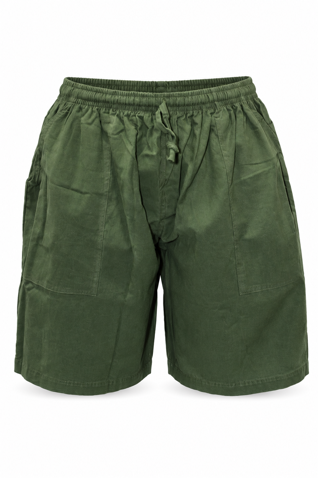 Olive Plain Shorts – view 1