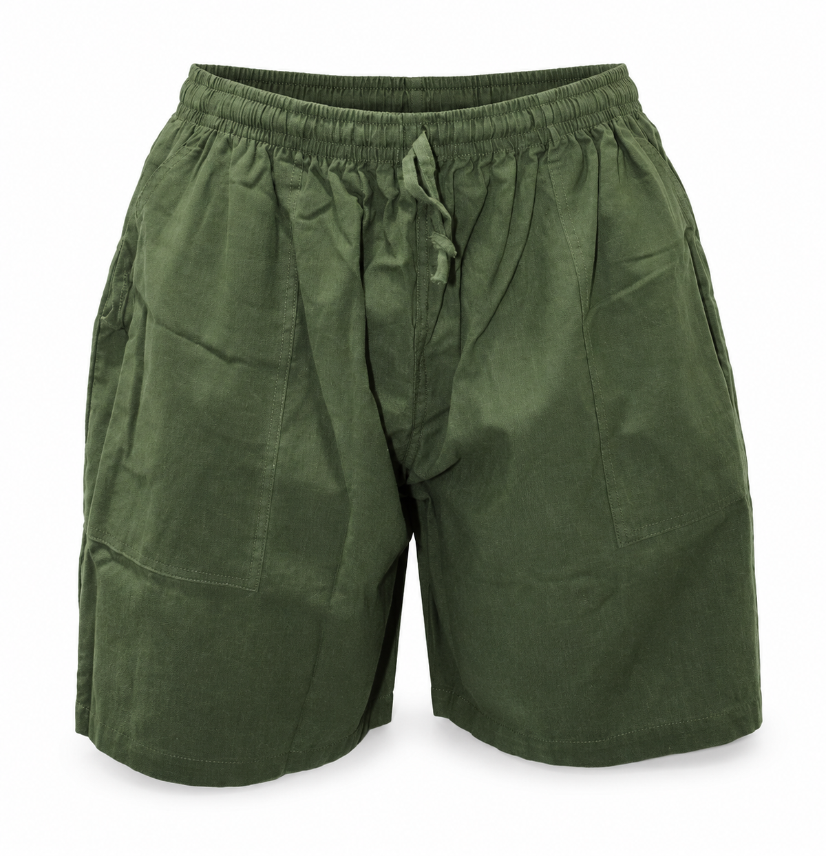 Olive Plain Shorts – view 5