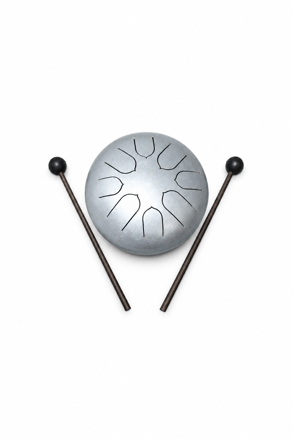 Silver Steel Tongue Drum Small - fitted primary image