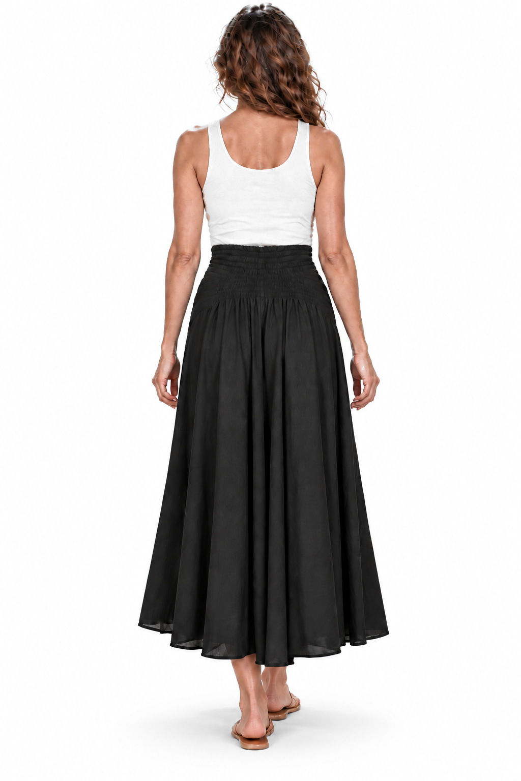 Coco Rayon Halter Dress and Skirt - Black