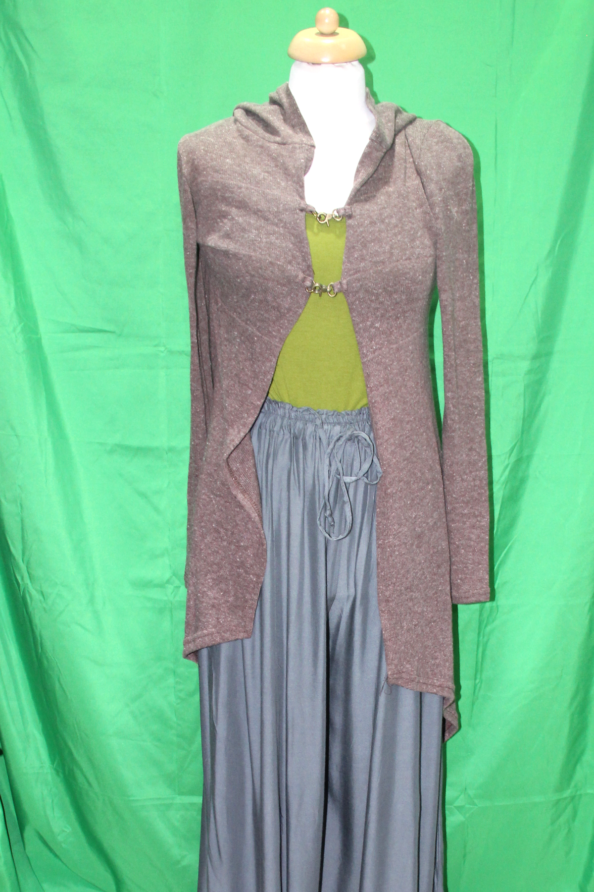 Taupe Grey jacket, original front view