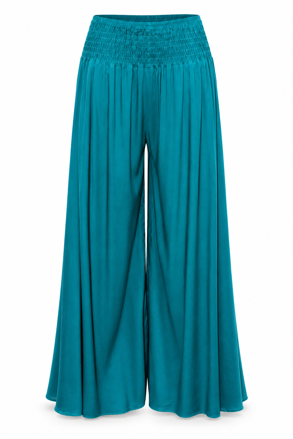 Teal Pleated Palazzo – product view 1