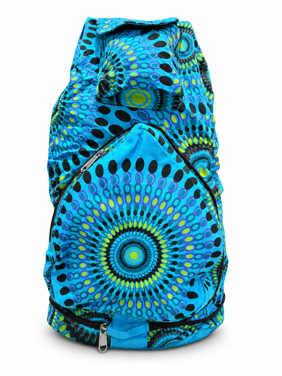 Turquoise Mandala Backpack – front view