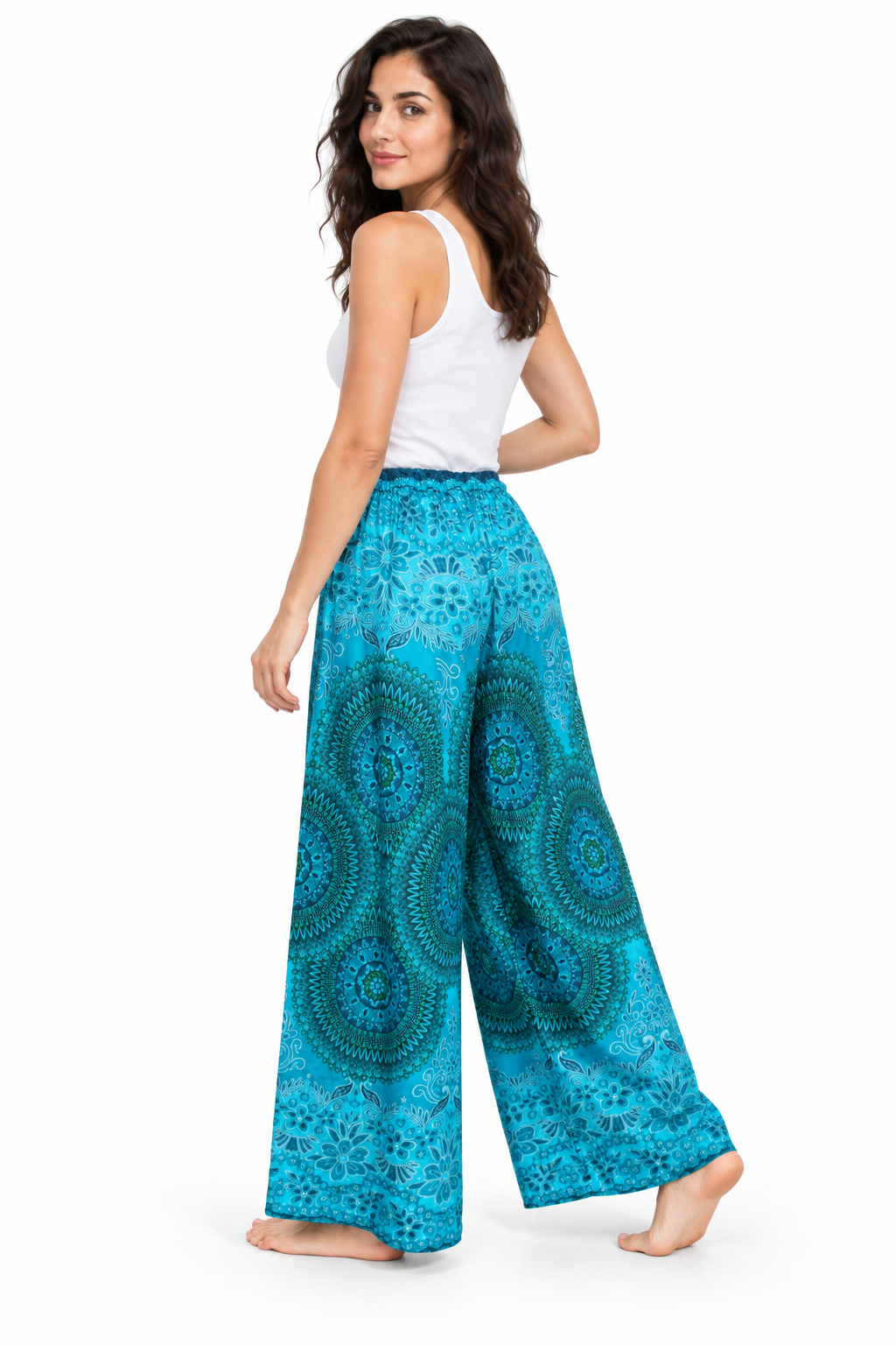Turquoise Mandala Palazzo – product view 3