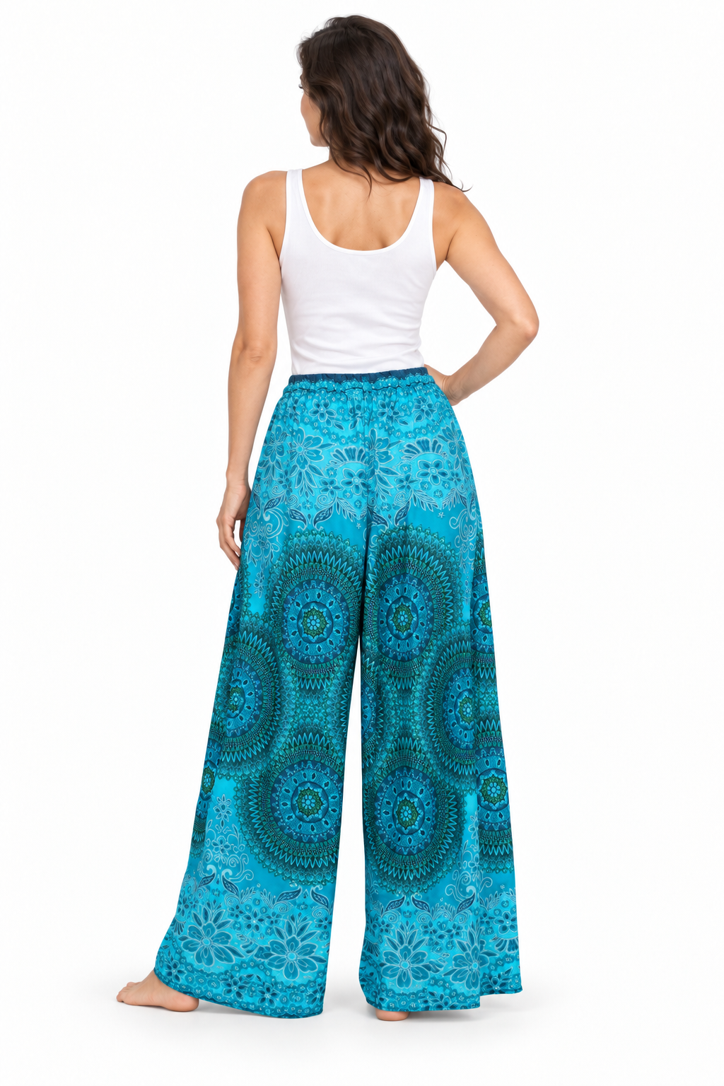 Turquoise Mandala Palazzo – product view 4