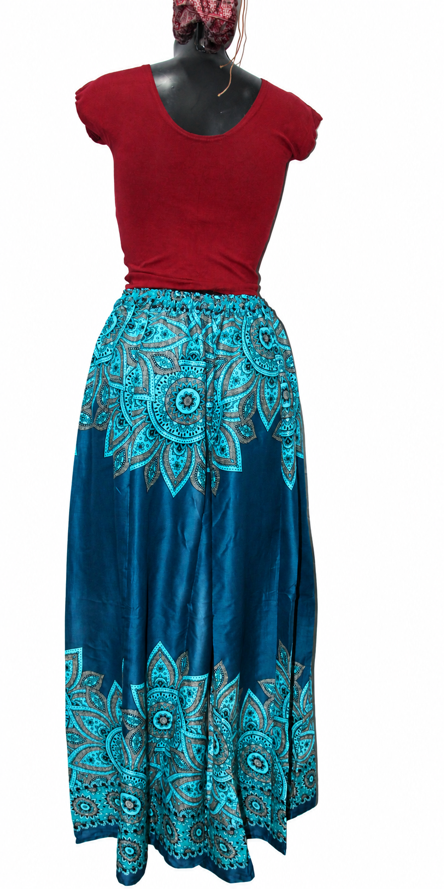 Turquoise Navy Border Palazzo – product view 6