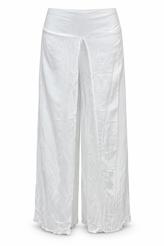 White Split Palazzo – product view 1