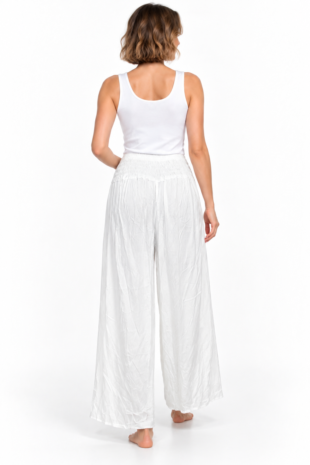 White Split Palazzo – product view 4